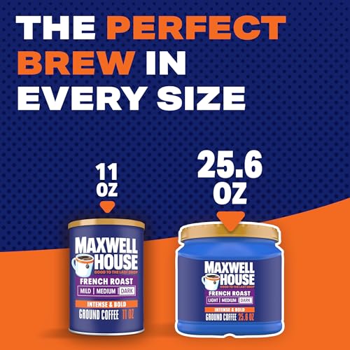 Maxwell House French Roast Ground Coffee, 25.6 oz Canister