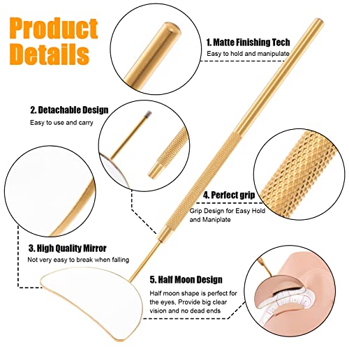 Beauty Junko Pro Large Half Moon Lash Mirror for Eyelash Extensions