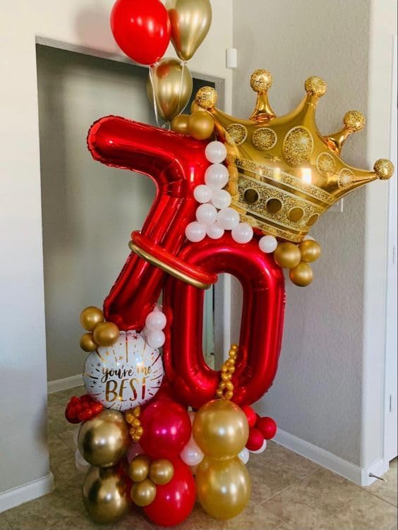 Red Number 21 Balloon - 40 Inch Birthday Decoration for 21st Party | Perfect for Girls & Boys