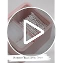 Tecbeauty 2-Slot Cotton Swab & Q-Tip Holder - White Bathroom Organizer Jar