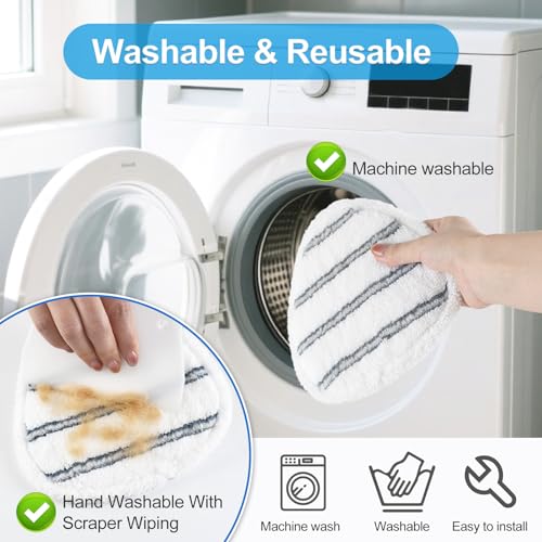 10-Pack Mop Replacement Pads for Ocedar EasyWring & RinseClean