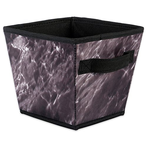 DII Black Trapezoid Foldable Laundry Storage Bins Set of 4