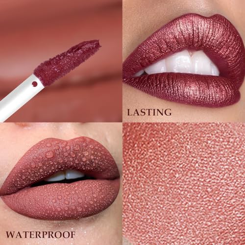Eshioh Waterproof Lip Gloss & Lipstick - Smooth Hydrating Lip Tint