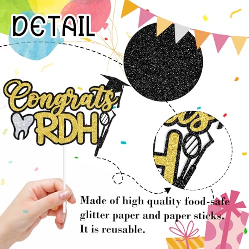 Congrats RDH Cake Topper for Dentist Graduation Party