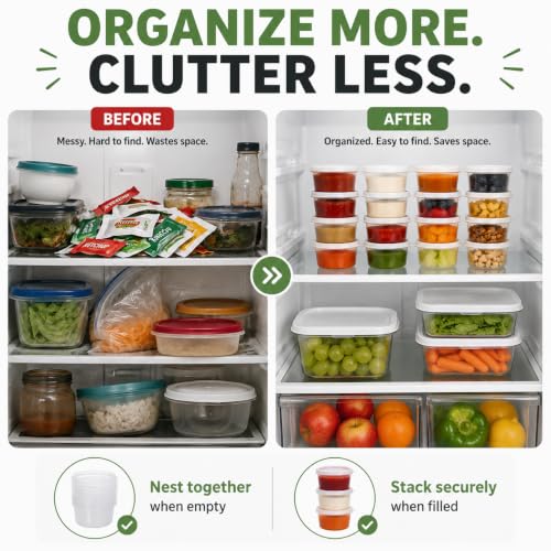 Greenco 20-Piece Small Food Storage Containers Set with Lids