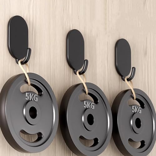 Silver Adhesive Hooks - 10 Pack Stainless Steel Utility Hooks for Kitchen & Bathroom