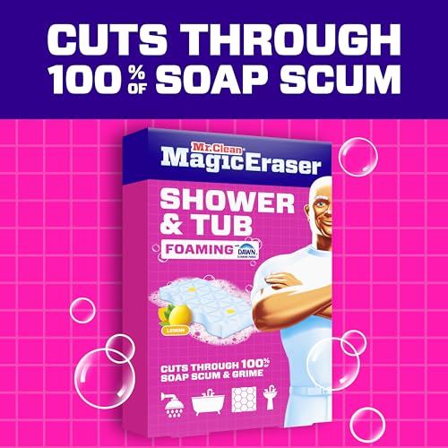 Mr. Clean Magic Eraser Shower & Tub Foaming Sponges, 6 Count (Pack of 4)