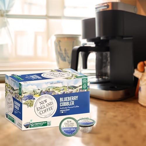 New England Coffee Blueberry Cobbler K Cups - 12 Count