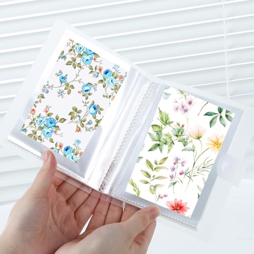 Fyntave 80 Slots Nail Art Sticker Storage Book and Transparent Organizer