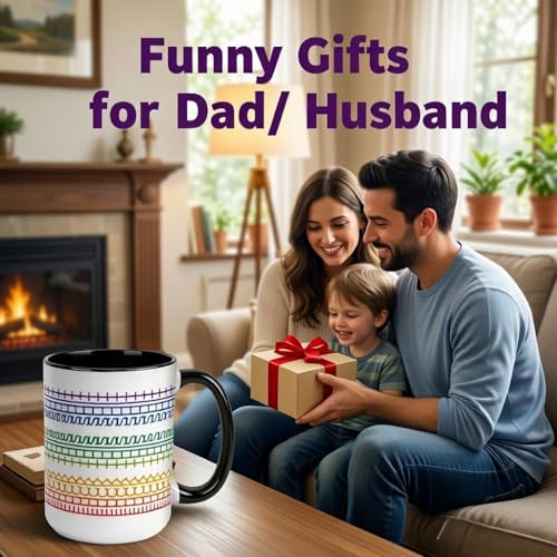 15oz Black Funny Coffee Mug with Hidden Message - YKSINX
