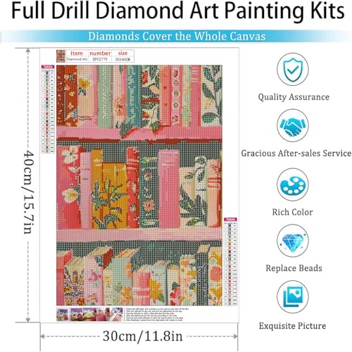 Diamond Painting Kit for Adults - Boho Design 12x16" Canvas