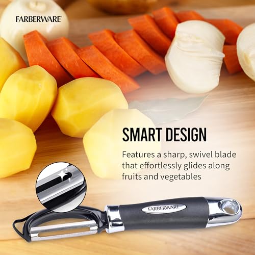 Farberware Pro2 Euro Vegetable Peeler - Stainless Steel with Bud Remover