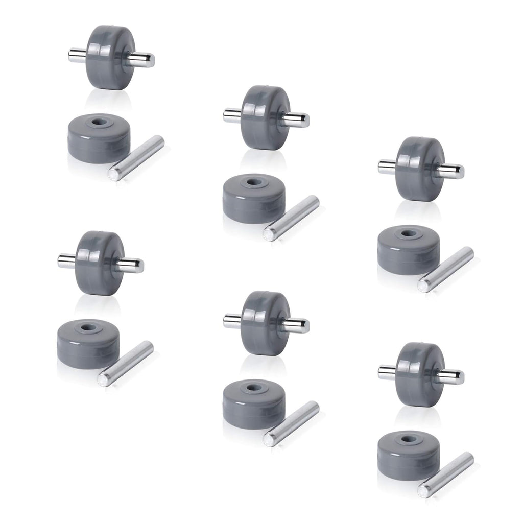 Vacuum Cleaner Replacement Wheels for Shark Navigator Rotator, Compatible with Models NV341, NV350, NV351, NV352, NV355, NV356e, NV500, NV501, NV502 More (6 Pairs)