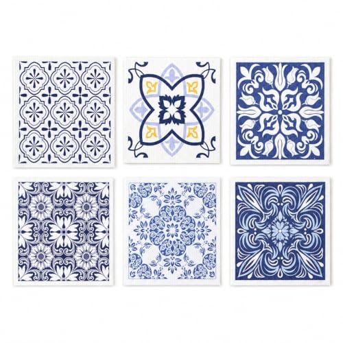 Geometry Microfiber Cleaning Cloths - 6 Pack, Reusable & Absorbent