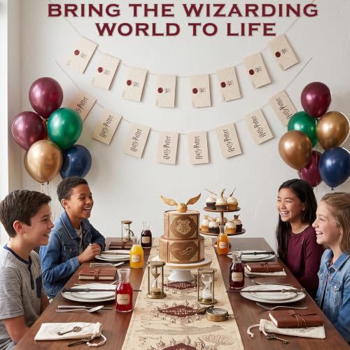 Harry Potter Floating Banner Set with 60 Letter Cards, 6 Strings,