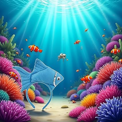 Mozff Goldfish Costume Headband Marine Sea Animal Dress Up Headwear