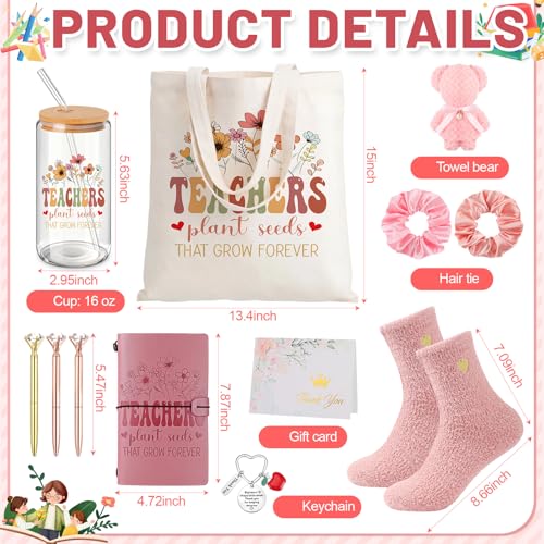 Teacher Appreciation Gift Box Set with Tote, Notebook, Pens & More - Teacher's Day