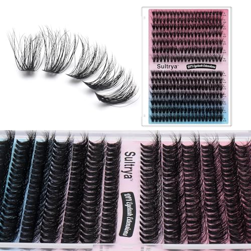 Sultrya 50D+60D Fluffy DIY Eyelash Extensions Cluster Lashes 280pcs