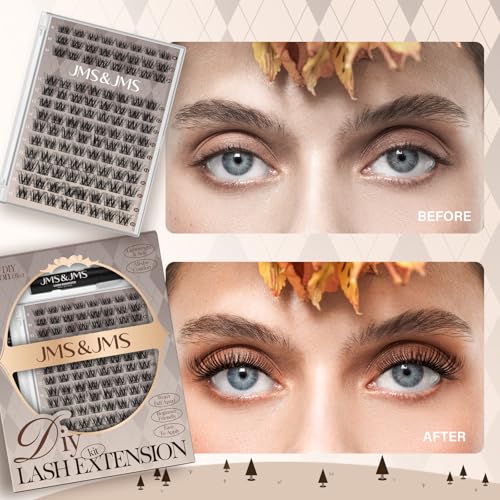 JMS&JMS Fluffy Lash Clusters Kit with Bond, Seal, Remover, and Tweezers