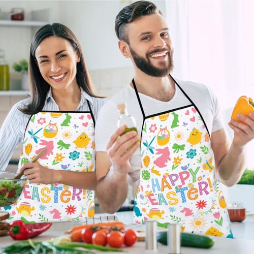 Adjustable Chef Bib Apron for Cooking, Grilling & Baking