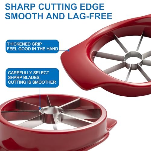 Stainless Steel Apple Slicer and Corer with 8 Sharp Blades