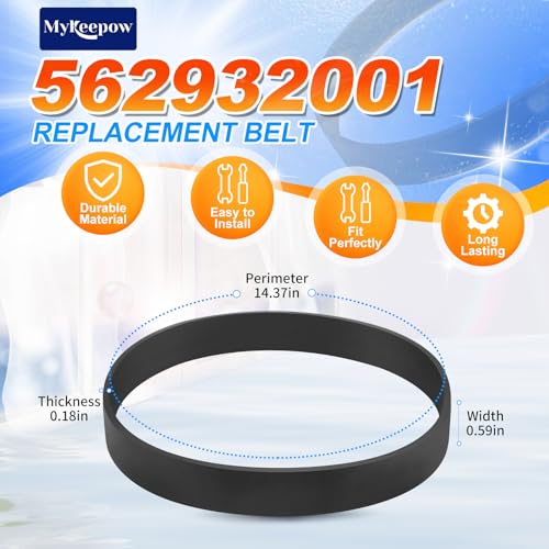 5-Pack Replacement Vacuum Belt for Hoover Windtunnel - 562932001