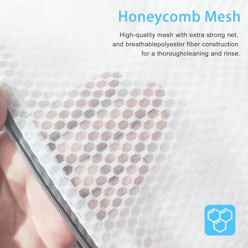 PrettyCare Large Mesh Laundry Bags for Delicates - 3 Pack