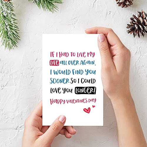 Spercy Romantic Love Poem Valentine's Day Card for Him and Her
