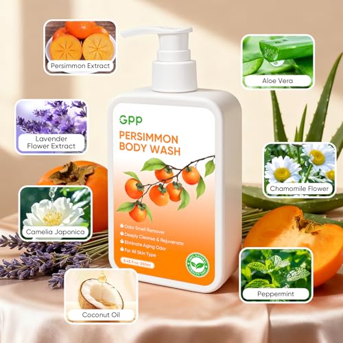 GPP Persimmon Soap Bar for Body Odor Control & Sensitive Skin