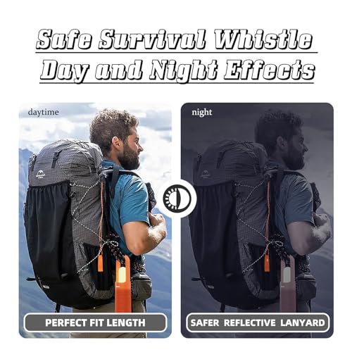 4 Pcs Emergency Whistle - Super Loud Survival Whistle with Lanyard for Safety Alert, Boating, Swimming, Kayaking, Hiking, Camping, Hunting, and Rescue Signaling