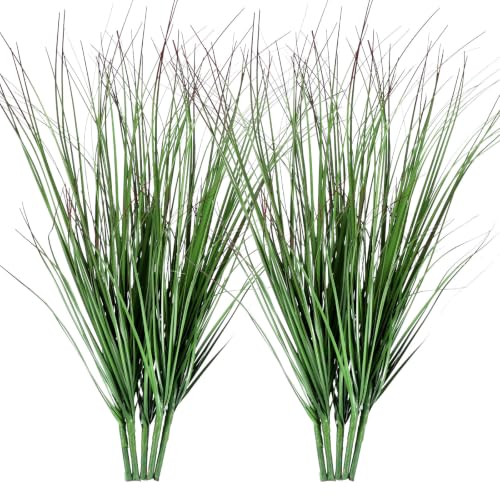 15.7" Artificial Grass Plant - 10 Pcs Realistic Faux Greenery for Indoor & Outdoor Decor