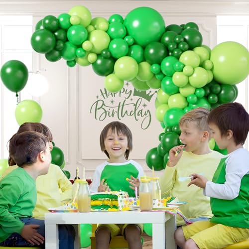 126pcs Dark Lime Green Balloon Arch Kit for Parties