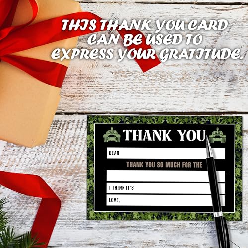 Military Camo Thank You Cards with Envelopes, 20 Pcs Army Party Notes