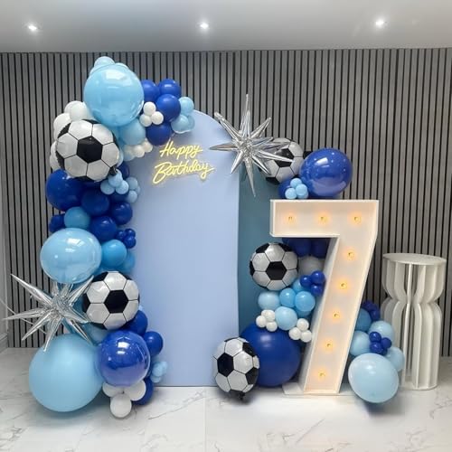 Soccer Balloons Set - 18 Inch Foil & Confetti Balloons for Parties