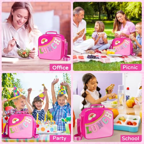 Nsrzua Insulated Lunch Bag for Kids - Leakproof Tote with Adjustable Strap