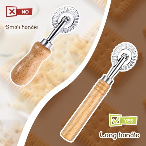 JJUNW Pasta Cutter Wheel - Multi-Purpose Ravioli & Pizza Maker