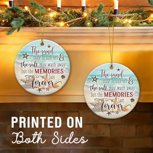 Beach Christmas Ornaments - Coastal Sea Shell Design, Perfect Holiday Decor