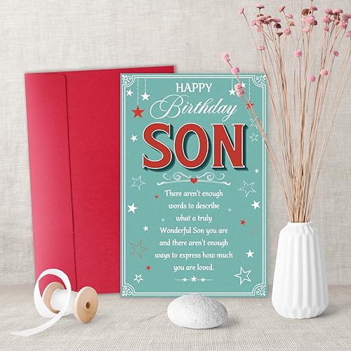Heartfelt Birthday Card for Son - Meaningful Gift from Parents