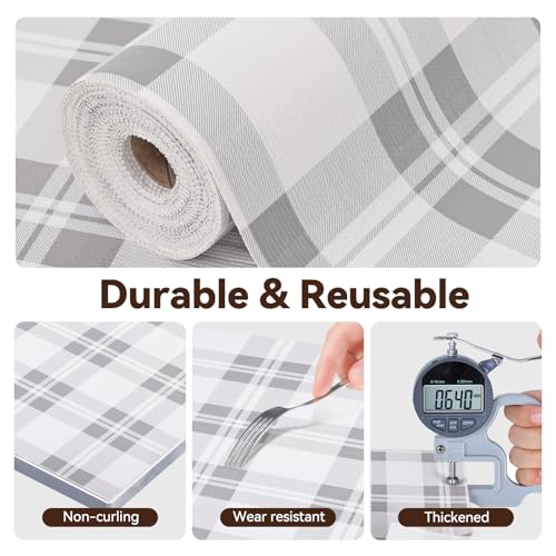 Non-Slip Drawer Shelf Liner 12" x 118" - Gray Waterproof Mat