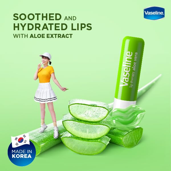 Vaseline Lip Therapy Aloe Care Stick Twin Pack - Hydrating Lip Balm
