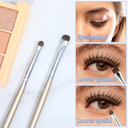Xinjoduz 4-Piece Mini Eyeliner Smudge & Eyeshadow Brush Set