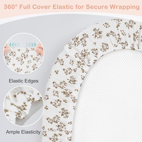 Muslin Bassinet Sheets 2-Pack for Baby | Soft & Breathable Fitted Sheets