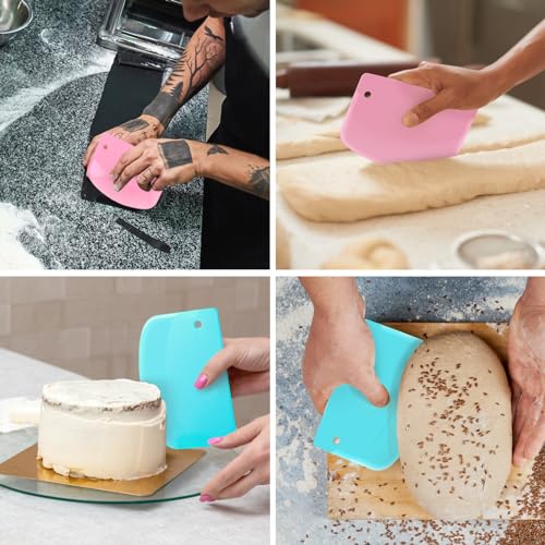 Multipurpose Dough Scraper Set - 2PCS Flexible Kitchen Tool