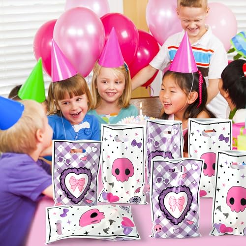 50PCS Kawaii Cartoon Anime Party Favor Bags - Purple Gift Bags