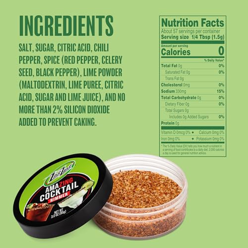 Zing Zang Cocktail Rimmer - Chili Lime Salt Blend for Bloody Marys (3 Oz)