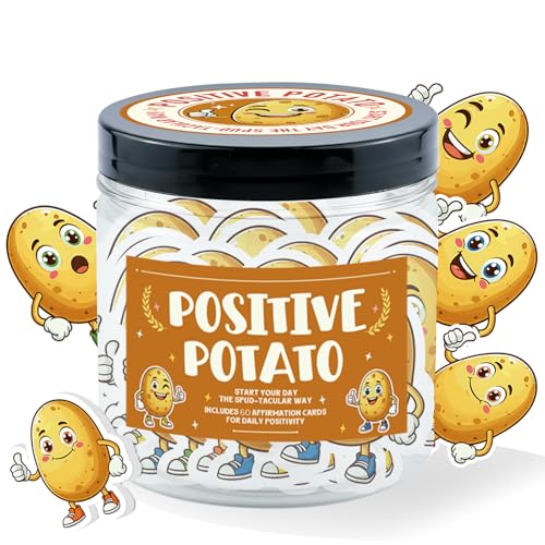 Inspirational Potato Affirmation Cards - 60 Emotional Support Cards