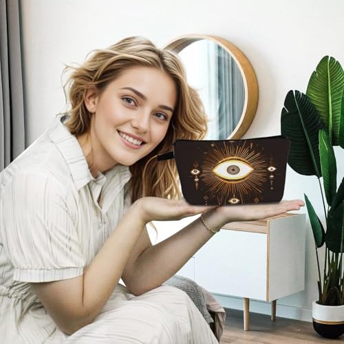 Evil Eye Cosmetic Bag Small Makeup Pouch Cute Toiletry Organizer