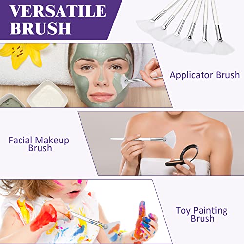 Maitys 6 Pack Fan Mask Brush - Soft Fiber Bristles for Facial Skincare