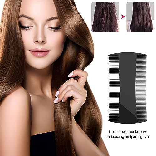 Kootinn 5-Pack Double-Sided Pocket Combs for Hair and Beard Grooming