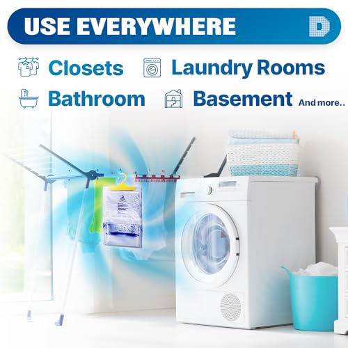 Dry & Dry 2 Packs Moisture Absorbers - 7 Oz Small Dehumidifiers for Home